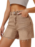 Load image into Gallery viewer, High-waisted denim shorts-Blue