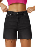 Load image into Gallery viewer, High-waisted denim shorts-Blue