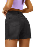 Load image into Gallery viewer, High-waisted denim shorts-Blue