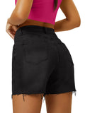 Load image into Gallery viewer, High-waisted denim shorts-Blue