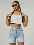 Load image into Gallery viewer, High-waisted denim shorts-Blue