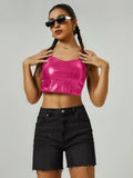Load image into Gallery viewer, High-waisted denim shorts-Blue