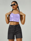Load image into Gallery viewer, High-waisted denim shorts-Blue