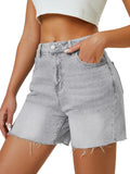 Load image into Gallery viewer, High-waisted denim shorts-Blue