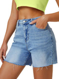 Load image into Gallery viewer, Classic Women&#39;s High Waisted Denim Shorts
