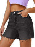 Load image into Gallery viewer, High-waisted denim shorts-Blue